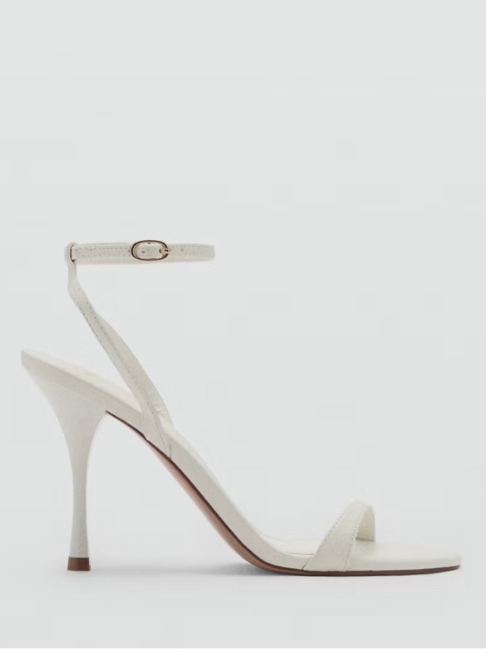 Mango Cream Strappy Stiletto Heels - Picture 2 of 3
